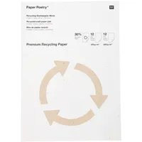 Rico Design Premium Bastelblock A4, Recyclingpapier