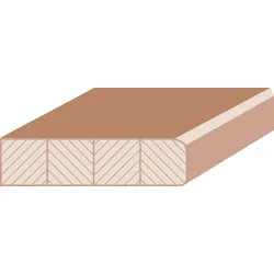 OSMOLeimholz Asteiche 27mm 4100x630; Arbeitsplatte, roh, 1 Längsseite leicht gerundet