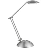 Trio Leuchten LED Tischleuchte Clacio 572410107, Metall Nickel matt, inkl. 6 Watt LED, Dimmer, 50 x 20 x 43 cm