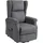 Homcom Fernsehsessel mit Aufstehhilfe elektrisch 94 x 111 x 74 cm Silber
