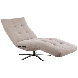 KAWOLA Relaxliege LETICIA Feincord 0 x 0 x 0 cm Beige mit Akku