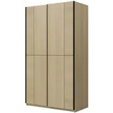 masseno Schiebetürenschrank LUBERO 120 x 210 x 60 cm Braun