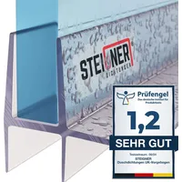 STEIGNER Duschdichtung, 30cm, Glasstärke 5/6 mm, Gerade PVC Ersatzdichtung