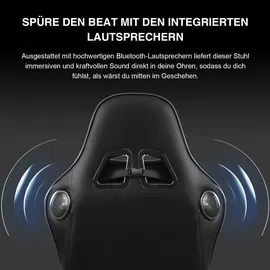 GTPLAYER Gaming Stuhl Holz Schwarz