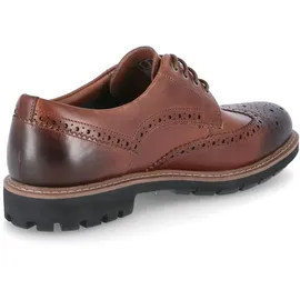 CLARKS Herren Batcombe Wing Derbys, Braun (Dark Tan Lea), 40 EU