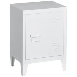 [en.casa] Nachtschrank Inari 30 x 40 x 57 cm Weiß