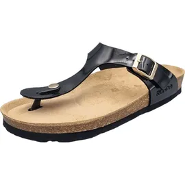 ROHDE Zehentrenner Pantolette Metallic-Optik Alba 5600, Größe:38 EU,
