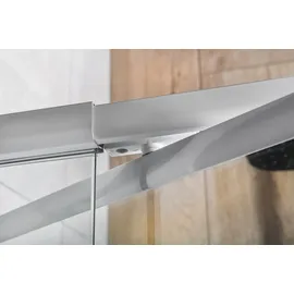 Aqualine Amico Dusch-Drehtür 104 x 185 cm Klarglas