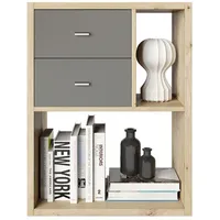 Phoenix Raumteiler-Regal 75,1 x 57,9 x 34 cm Beige