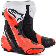 Alpinestars Supertech R Vented, Motorradstiefel, schwarz-rot, Größe 44 EU