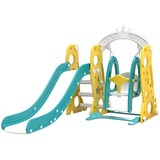 Baby Rutsche und Schaukel Set Freistehende Rutsche Kleinkind Kletter Schaukel Set Kleinkind Spielplatz Spiel Set Indoor Outdoor Lange Rutsche Babyspielplatz Activity Center (Rocket)