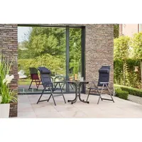 Siena Garden Premium Garten-Essgruppe 3-tlg. grau