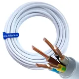 Hilark cable tech NYM-J Kabel 5x6 mm2 5G6 Feuchtraumkabel Starkstromkabel Elektrokabel Installationsleitung 10m