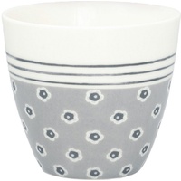 Greengate Latte-Macchiato-Glas Malia Latte cup grey 0,35l, Steinzeug