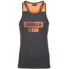 Gorilla Wear Wallace Tanktop - Grau/Orange | S