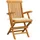 vidaXL Gartenstuhl 41 x 41 x 89 cm creme 3 St.