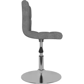 vidaXL Esszimmerstuhl Drehbar Hellgrau Stoff