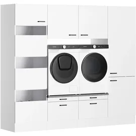 OPTIFIT Waschsäulen-Set Bonn214 240 x 210 x 57,1 cm Weiß