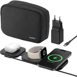 Belkin Boost Charge PRO Qi2 3in1 magn.einkl.Reiseladeg.WIZ024vfBK