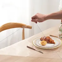 Schreibtischunterlage Transparent 1mm, Haushalt PVC Transparent Tischdecke, rutschfeste wasserdichte Schreibtischmatte für Esstisch Couchtisch und Bürotisch(50cm x 60cm)