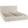 FEDVE Polsterbett Doppelbett Riberia Slim Bett mit Bettkasten 180x200 - Beige
