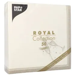 250 Servietten `ROYAL Collection` 1/4-Falz 40 cm x 40 cm gold `Festivities`