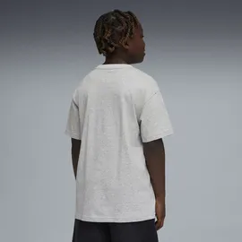 Puma T-Shirt "Essentials Logo Lab Relaxed Graphic T-Shirt Jungen", Jungen, Gr. 128, light gray heather, Obermaterial: 100% Baumwolle. Rippe: 20% Polyester, 80% Baumwolle, clean, relaxed fit, Rundhals, Shirts T-Shirt