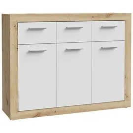 Forte Baccio 117,9 x 91,5 x 34 cm Artisan Eiche / Weiß
