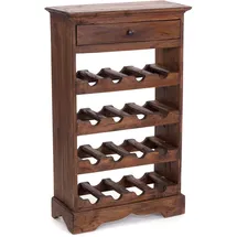 DESIGN DELIGHTS Weinregal 85 x 55 cm Hellbraun