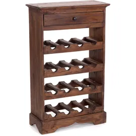 DESIGN DELIGHTS Weinregal 85 x 55 cm Hellbraun