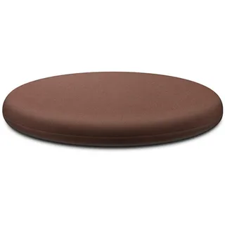 Generisch Sitzkissen Rund,Stuhlkissen Rund,Sitzkissen Rund 35 cm,Memory-Schaum Sitzkissen Rund 40cm,Weiches Kissen sitzkissen Rund 30 cm (Kaffeebraun, 30cm)