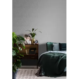 BOUTIQUE Vliestapete Marquise Plain 10,05 x 0,52 m 1 St Grau 34193