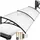 Tectake Vordach Bogenform 200 x 93 cm transparent