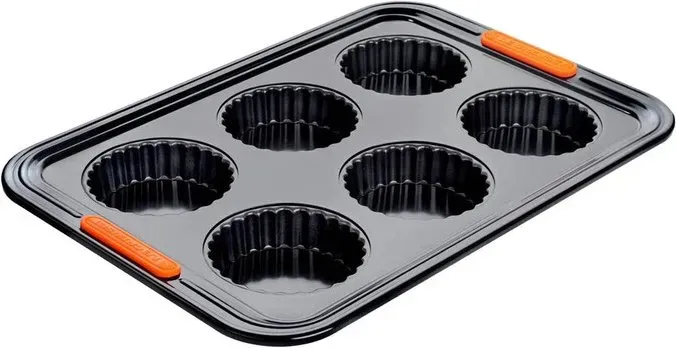 Le Creuset 6er Antihaft-Törtchenformen Muffinförmchen Backzubehör – 38,7x26,9x3,35 cm