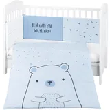 KIKKABOO Kinderbettwäsche, Bär 3-tlg. 135 x 95