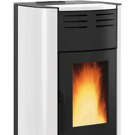 La Nordica-Extraflame Extraflame Raffaella Idro H15 Wasserführender Pelletofen Stahl Weiß