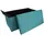 Mobili Rebecca Sitzhocker 37 x 76 x 38 cm Hellblau/Türkis