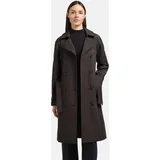 khujo Trenchcoat "Rula2", Damen, Gr. S (36), dunkelgrau, Obermaterial: 65% Baumwolle, 35% Polyester.