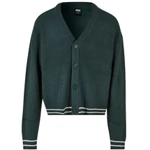 URBAN CLASSICS Sporty Box Strickjacke Bottle Green L