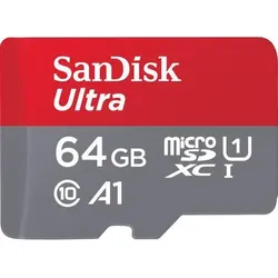 SanDisk Ultra microSDXC Speicherkarte 64GB + SD Adapter