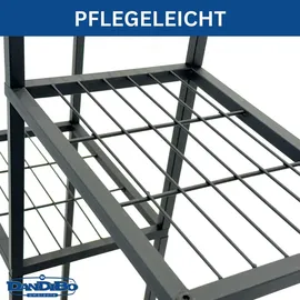 DanDiBo Ambiente Blumenregal 6 Ebenen 96578  Metall 60 x 30 cm Schwarz