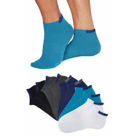 H.I.S. Sneakersocken 10-Paar Blau/Grau/Schwarz 43-46