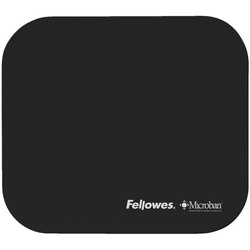 Fellowes Mauspad mit antibakteriellem Microban®-Schutz schwarz, 22.6x19.2x0.3 cm