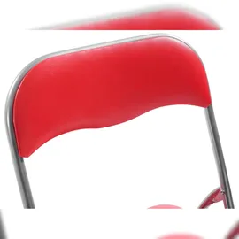 CLP Klappstuhl Felix 45 x 45 x 78 cm rot/silber 2 St.