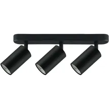 Maclean Brackets Deckenstrahler 3x GU10 rund Aluminium schwarz