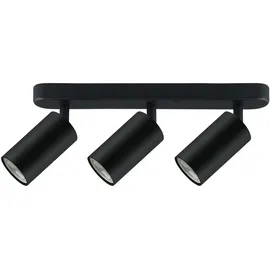 Maclean Brackets Deckenstrahler 3x GU10 rund Aluminium schwarz
