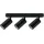 Maclean Brackets Deckenstrahler 3x GU10 rund Aluminium schwarz