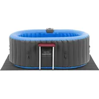 Uniprodo Aufblasbarer Whirlpool 4 Personen Outdoor Whirlpool Abdeckung 100