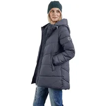 STREET ONE Damen A201971 Lange Steppjacke, Gravity Blue, 38