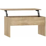 vidaXL Couchtisch Höhenverstellbar Kaffeetisch Beistelltisch Wohnzimmertisch Sofatisch mit Stauraum Sonoma-Eiche 80x50,5x41,5cm Holzwerkstoff